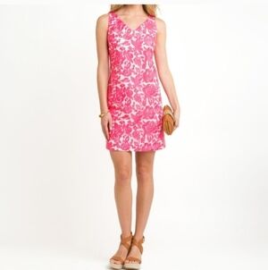 Vineyard Vines Kentucky Derby Silk Rose Dress Size 8 EUC